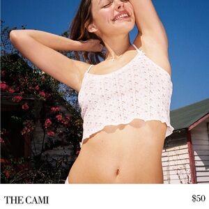 Cou cou intimâtes English rose cami, medium